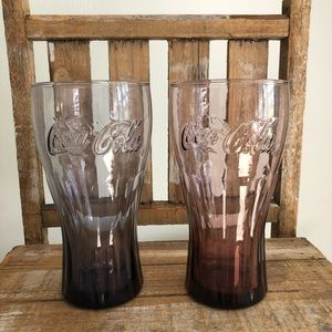 Coca-Cola color tinted glasses